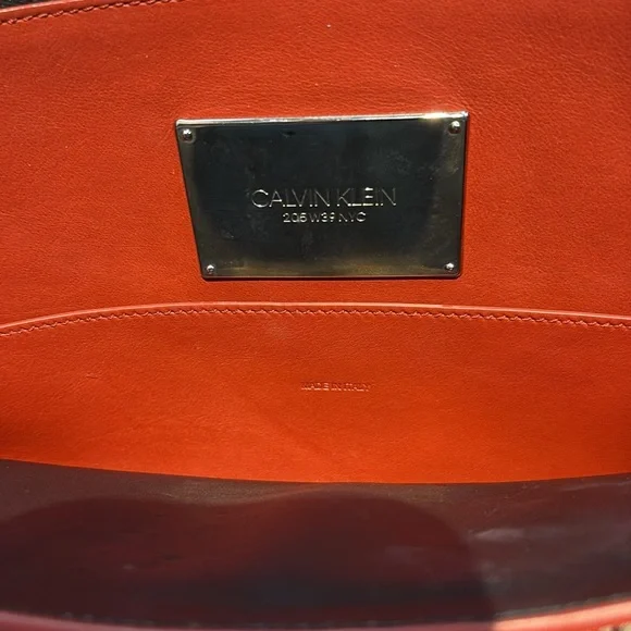 Calvin Klein Leather Tote Bag - Picture 2 of 5